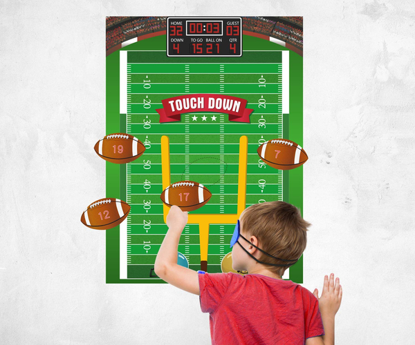Pin the Football in the Endzone Party Game