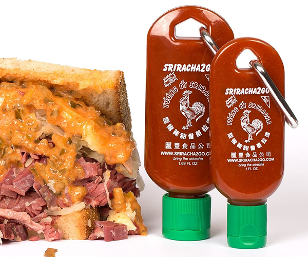 Travel Sriracha Keychains