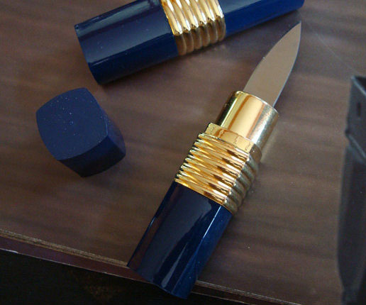 Hidden Lipstick Knife