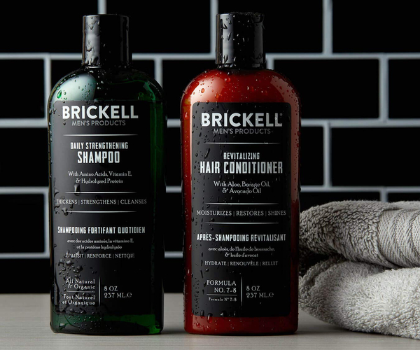 Brickell Men’s Daily Revitalizing Hair Care Routine