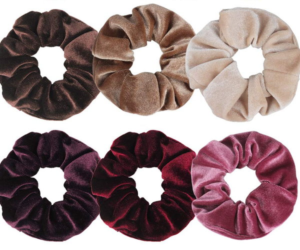 10 Pack Velvet Scrunchies