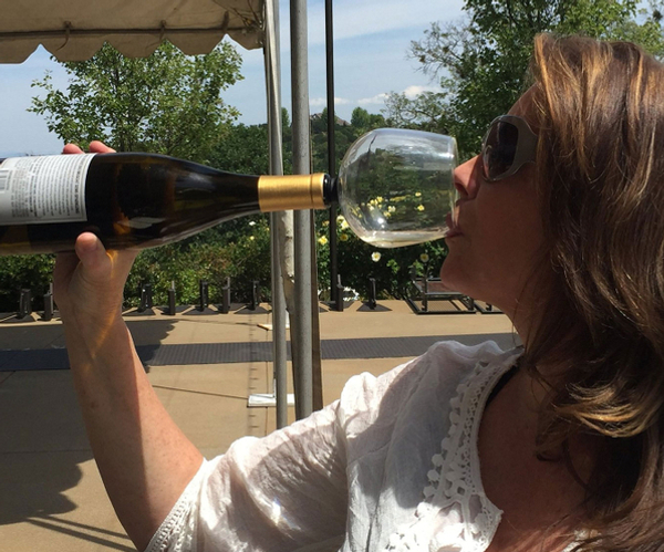 Wine Glass Wine Bottle Attachment