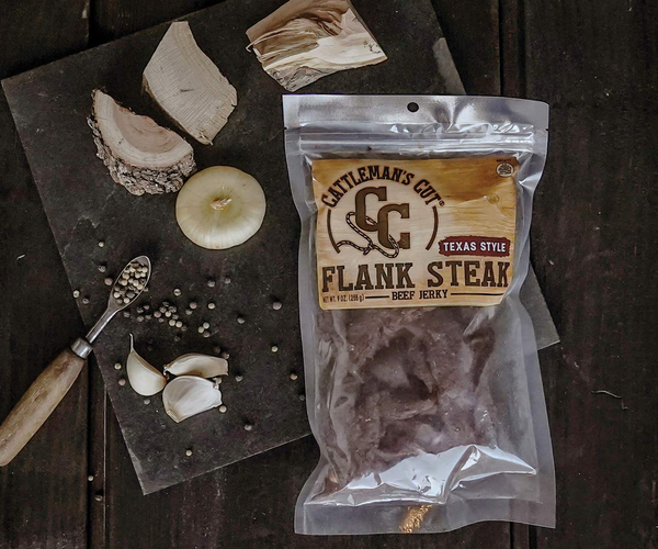 Cattleman's Cut Flank Steak Texas Style Beef Jerky