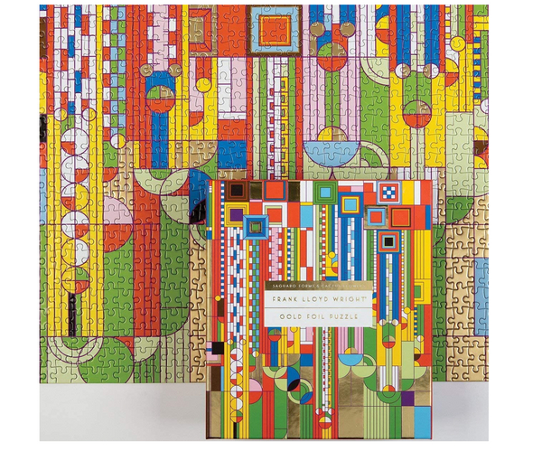 Frank Lloyd Wright Gold Foil Puzzle
