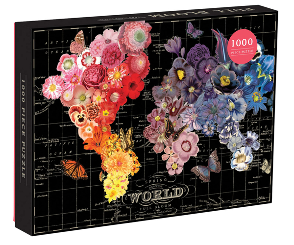 Galison Full Bloom Map Puzzle