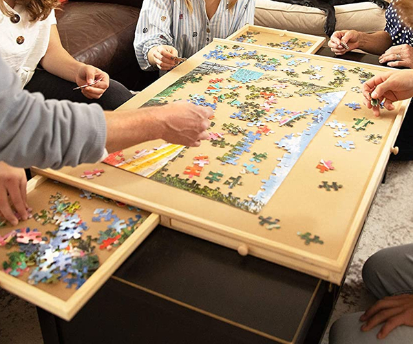 Wooden Jigsaw Table