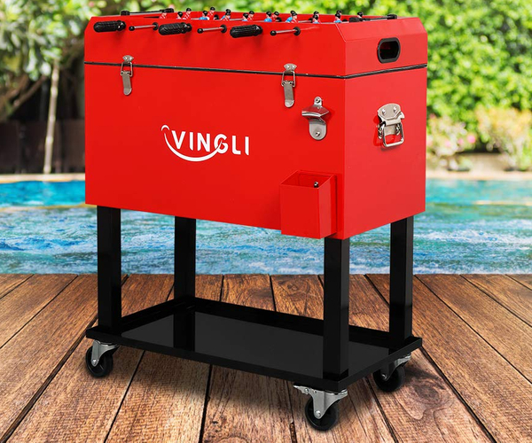 Foosball Rolling Cooler