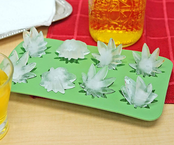 Pot Leaf Ice Cube Tray
