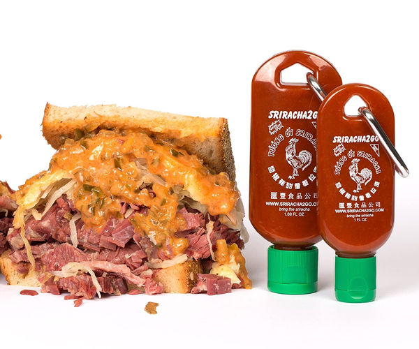 Sriracha2Go Hot Sauce Keychain Bottles