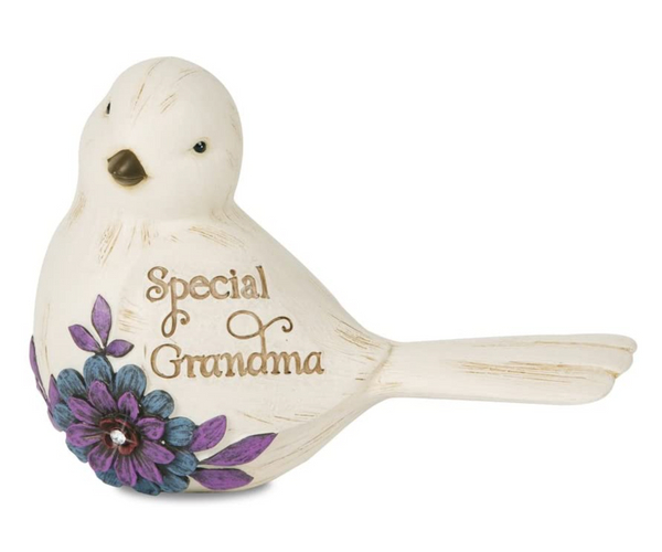 Special Grandma Carved Bird Figurine