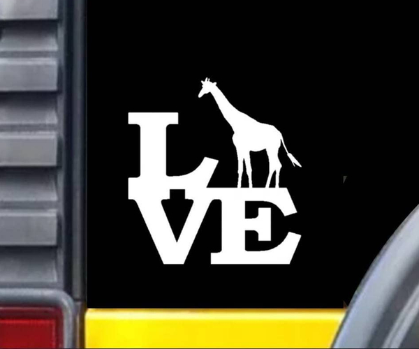 Giraffe Car Decal