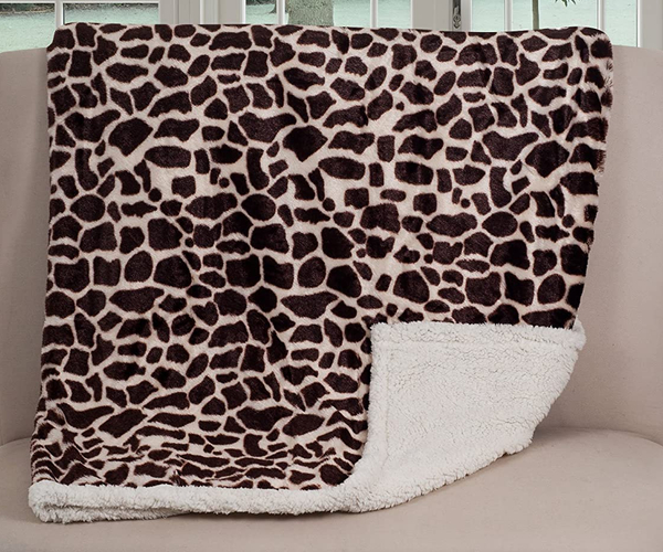 Giraffe Sherpa Blanket