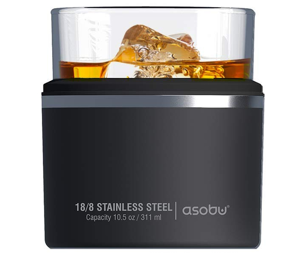 Asobu Insulated Whiskey Glass and Stainless Steel Sleeve