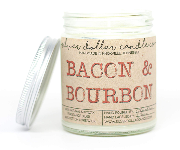 Bacon and Bourbon Man Candle