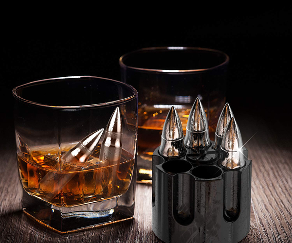 Metal Bullet Whiskey Stones