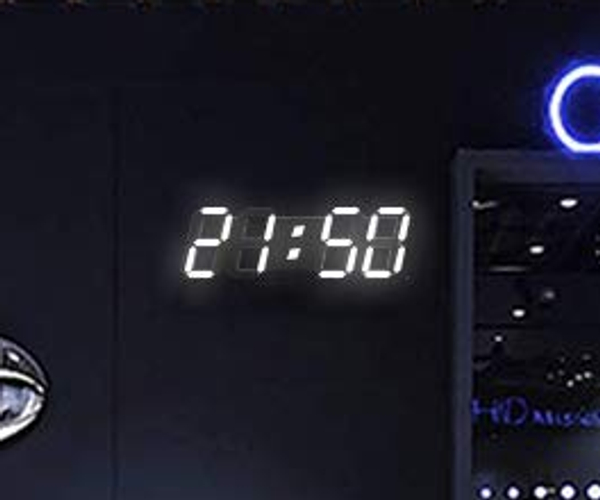 Remote Control LED Wall Clock