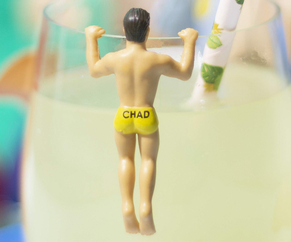 Hot Guy Wine Charms