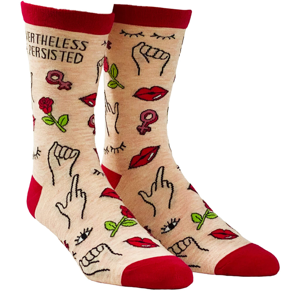 Nevertheless She Persisted Feminist Socks