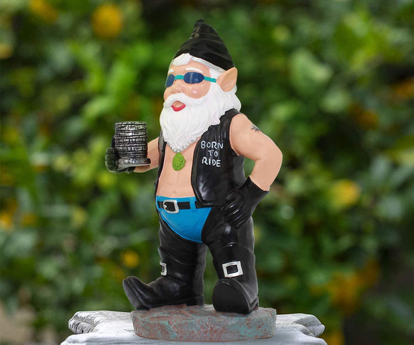 Born to Ride Biker Gnome