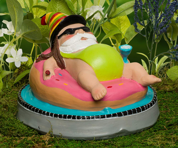 Donut Worry, Be Happy Lounging Gnome