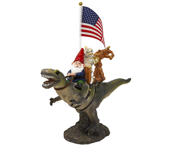 Gnome Riding a T-Rex