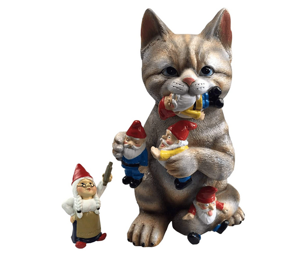 Kitty Cat Snacktime Gnome