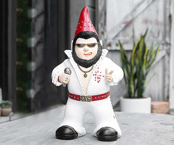 The King is Alive Elvis Gnome