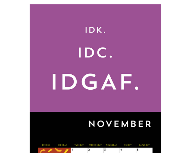 A F*cking Wall Calendar: Get Your Sh*t Together This Year