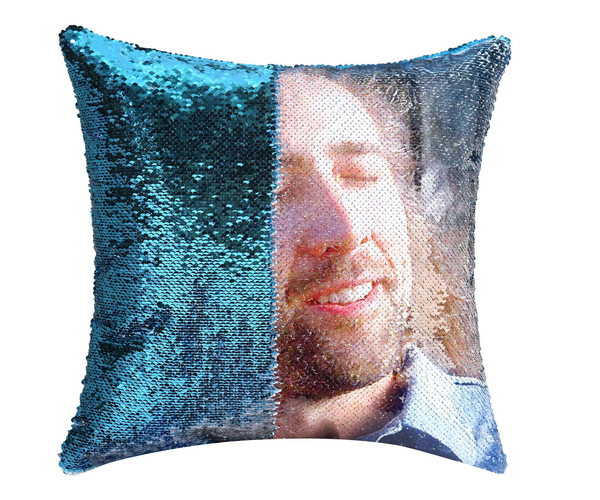 Nic Cage Sequin Flip Pillow