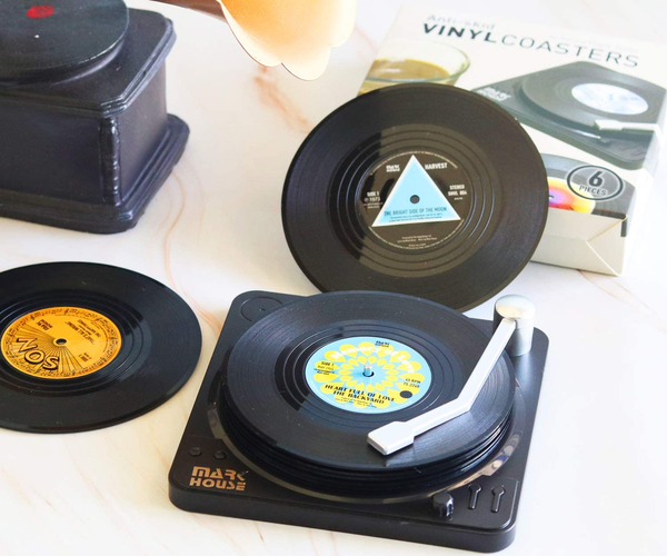 Retro Vinyl Coasters