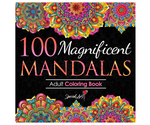 100 Magnificent Mandalas Adult Coloring Book
