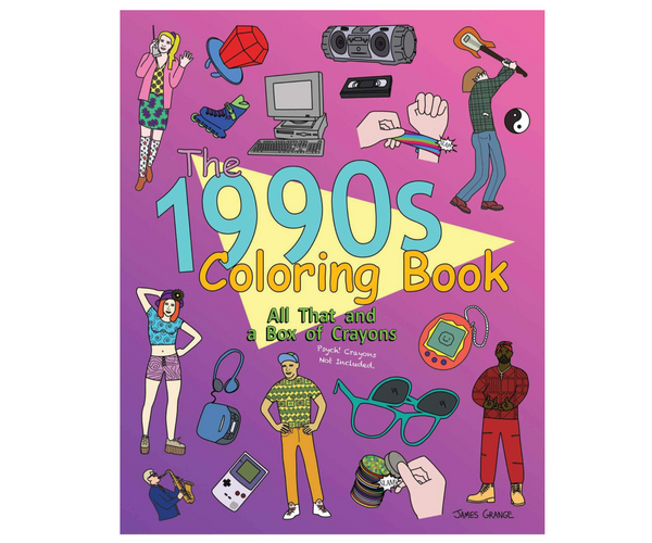 All That and a Bag of Crayons 1990s Adult Coloring Book