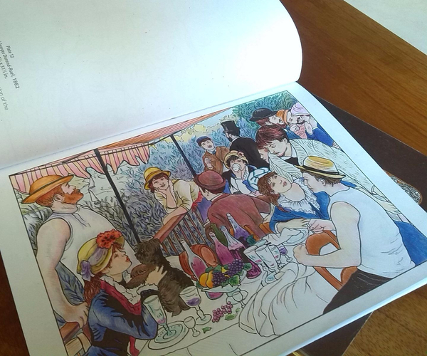Color Your Own Famous American Paintings