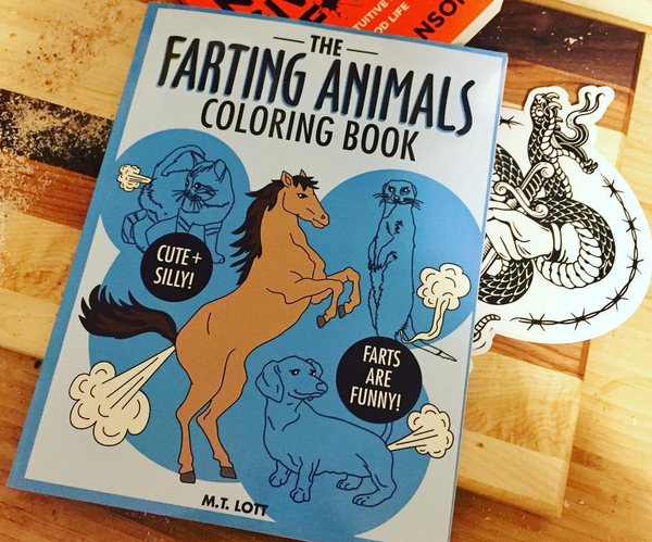 Farting Animals Coloring Book