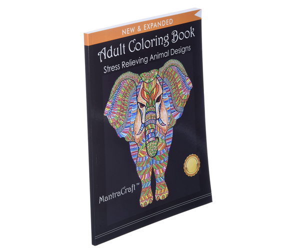 Stress Relieving Animal Design Adult Coloring Book