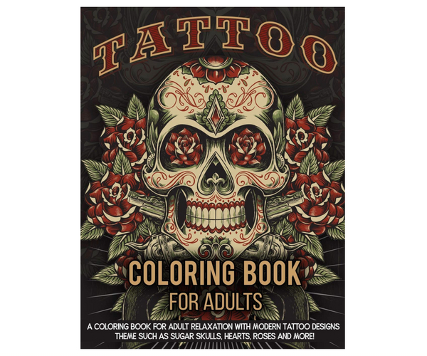 Tattoo Adult Coloring Book