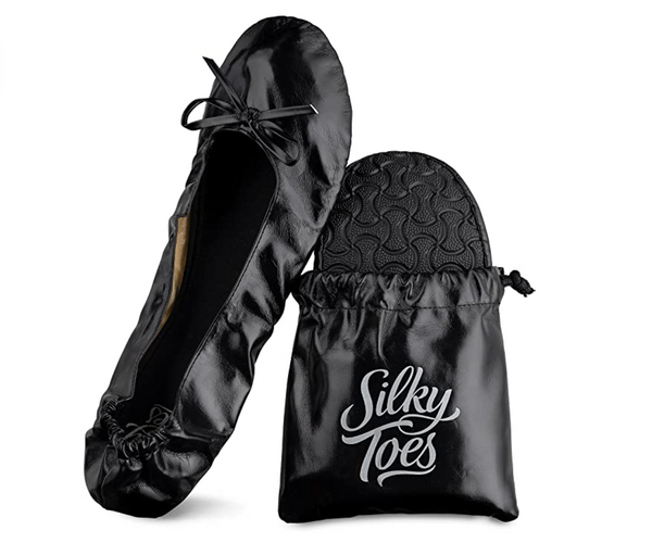 Silky Toes Roll Up Packable Ballet Flats