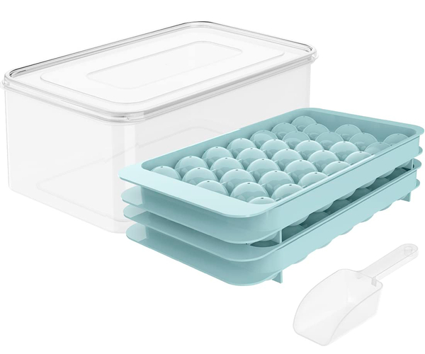 Spherical Ice Cube Tray and Holder