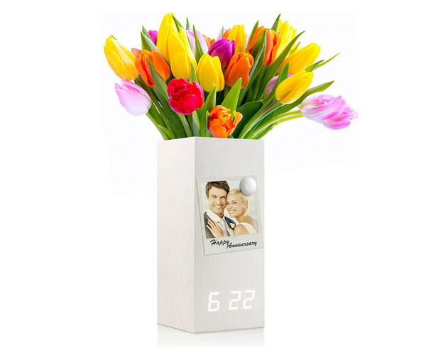 Wooden Vase Alarm Clock