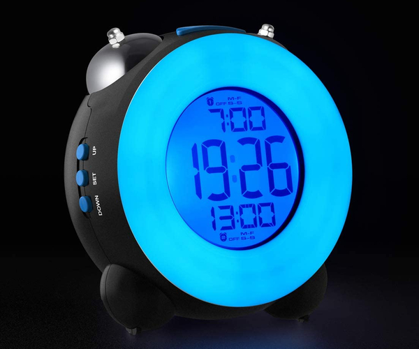 Extra Loud Night Light Travel Alarm Clock