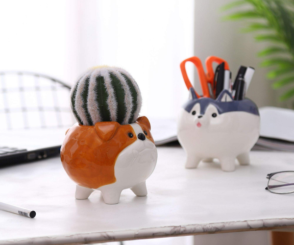 Chubby Dog Succulent Planter