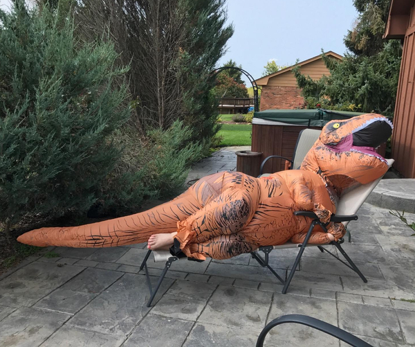 Official Inflatable Jurassic Park Dinosaur Costume
