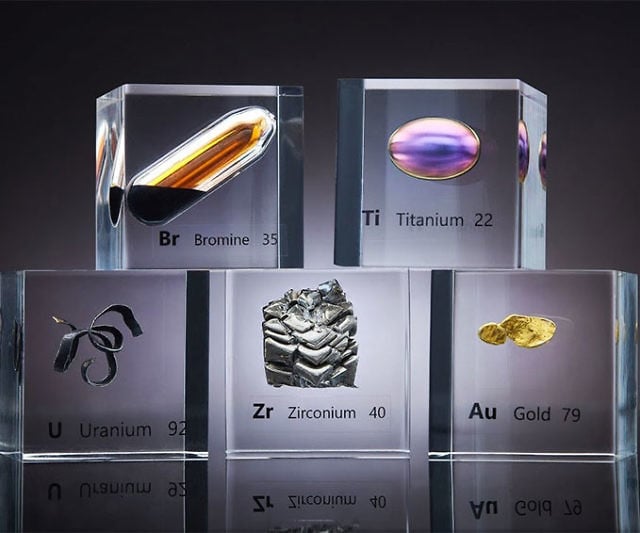 Natural Earth Elements Acrylic Cubes