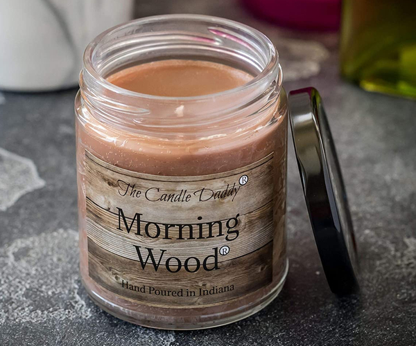 Morning Wood Funny Candle