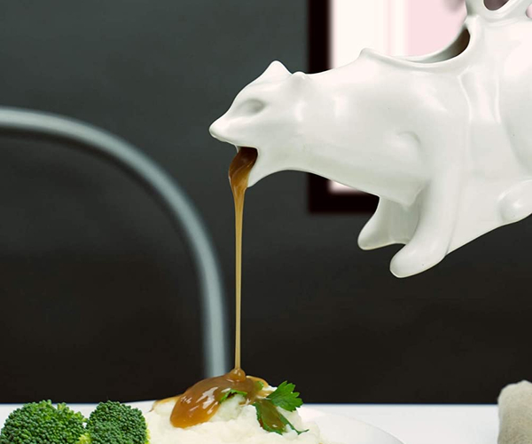 Puking Cat Gravy Boat
