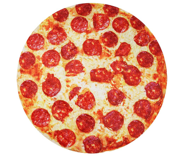 Oversize Pizza Throw Blanket