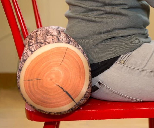 Fireplace Log Pillow