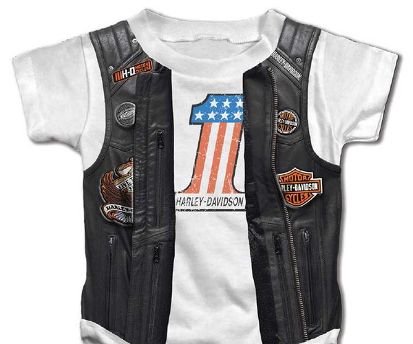 Harley Davidson Baby Onesie
