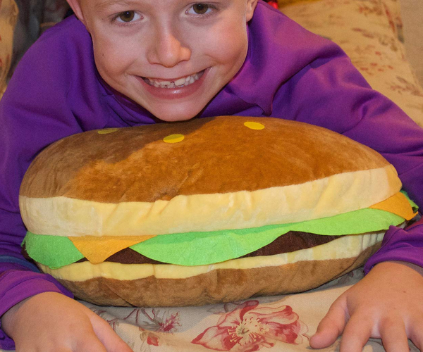 Giant Cheeseburger Pillow