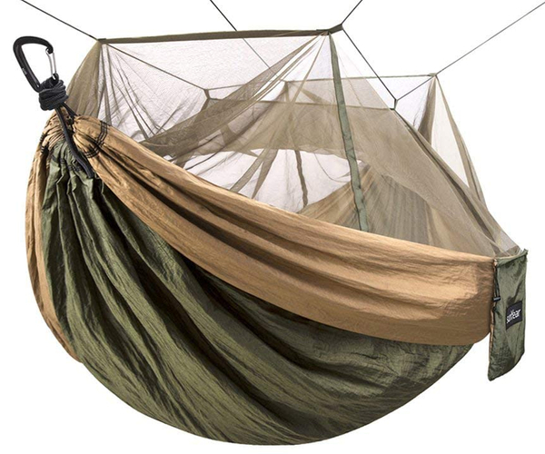 Outdoorsman's Hammock with Mosquito Net